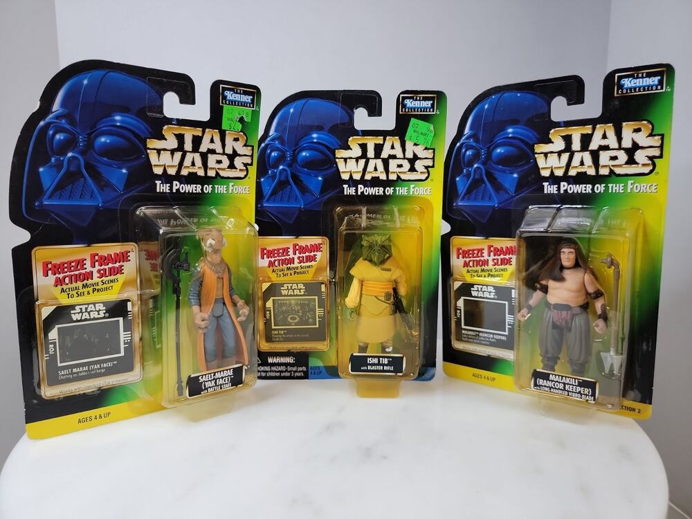 Hasbro Star Wars The Power of the Force Lot - Ishi Tib Yak Face Rancor Keeper